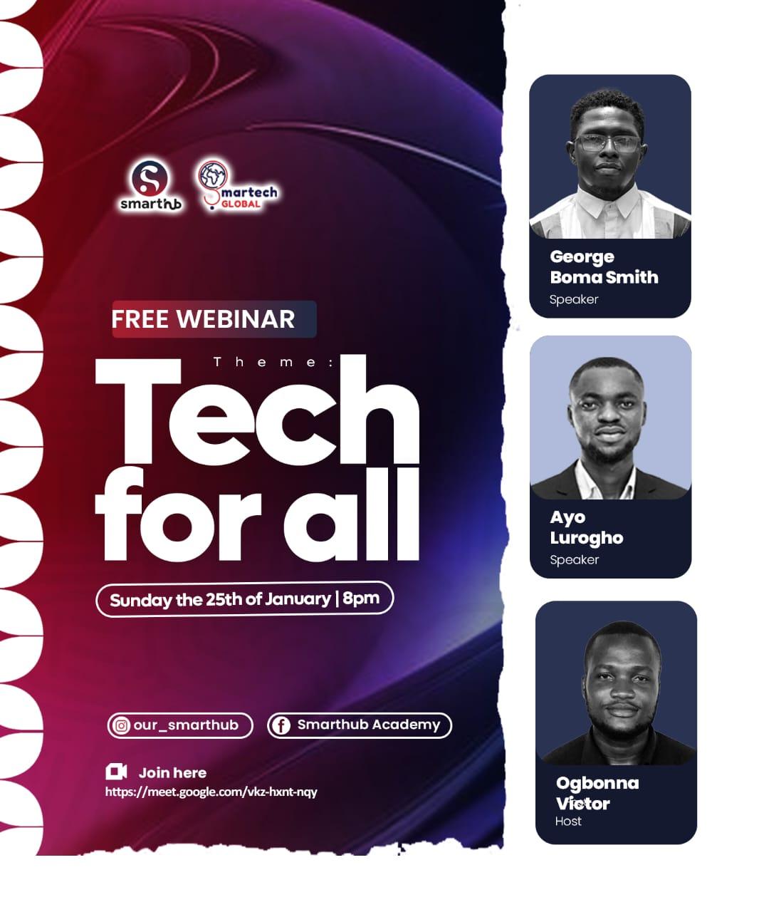 Tech for All (Free Webinar)